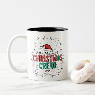 Familiäre Weihnachtsgruppe - passender Name Zweifarbige Tasse
