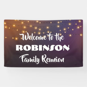 Familiäre Wiedersehen mit festlich-eleganten Saite Banner