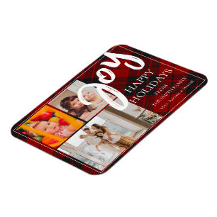 Familiäres Gedächtnis - Feierliche Feiertage Foto  Magnet