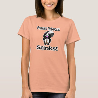 Familiäres Polyposis Stinks Skunk Awareness Design T-Shirt