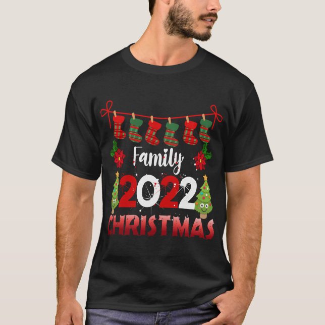 Familie 2022 Weihnachten T-Shirt (Vorderseite)