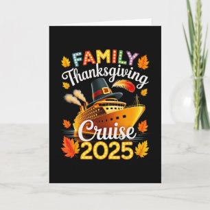 Familie 2025 Thanksgiving-Kreuzfahrtschiff-Urlaub Karte