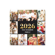 Familie 2026 Fotocollage Benutzerdefinierter Skrip