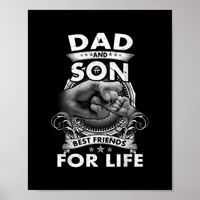 Familie 365 Vater und Sohn beste Lebensfreunde Poster (Vorne)