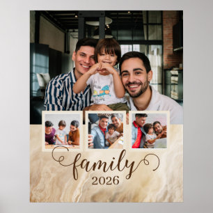 Familie 4 Foto-Collage  Poster