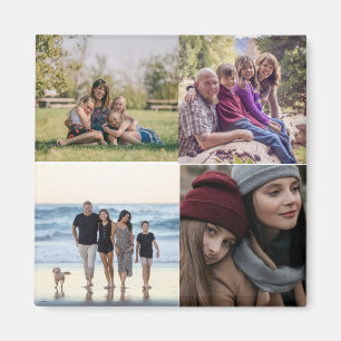 Familie 4 Foto Erstellen Sie Ihre eigenen Magnet