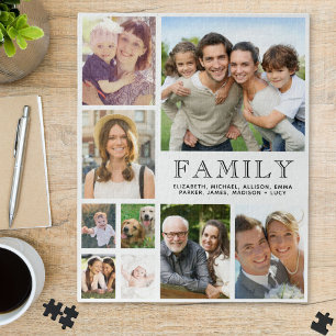 Familie 9 FotoCollage Puzzle
