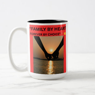 FAMILIE AUS HERZEN FOREVER AUS WAHL ZWEIFARBIGE TASSE