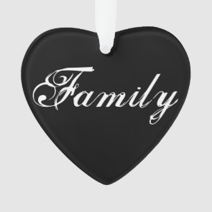 "Familie bedeutet" Herzdekoration Ornament
