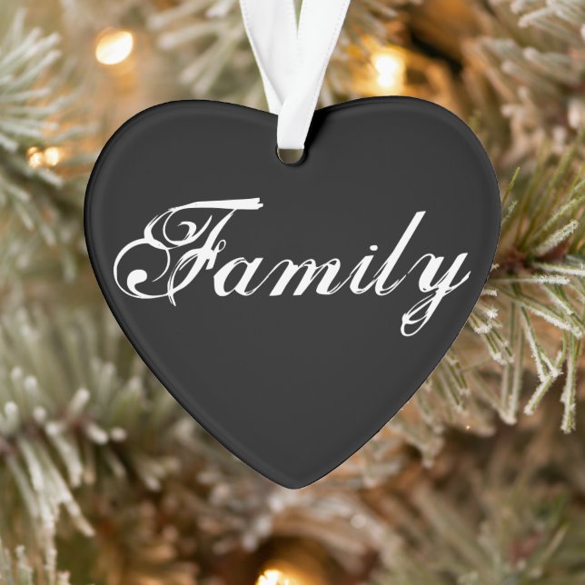 "Familie bedeutet" Herzverzierung 2023 Ornament (Baum)