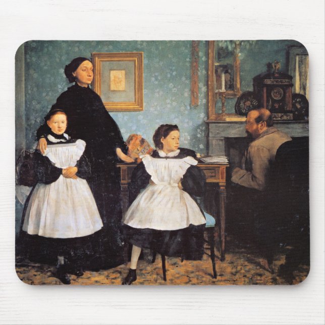 Familie Bellelli von Edgar Degas Mousepad (Vorne)