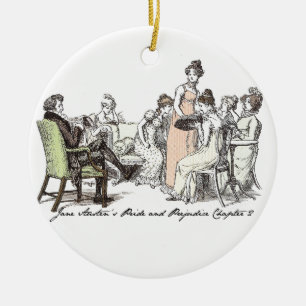 Familie Bennet - Jane Austen Pride & Prejudice Keramik Ornament