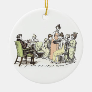Familie Bennet - Jane Austen Pride & Prejudice Keramik Ornament