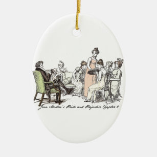 Familie Bennet - Jane Austen Pride & Prejudice Keramikornament