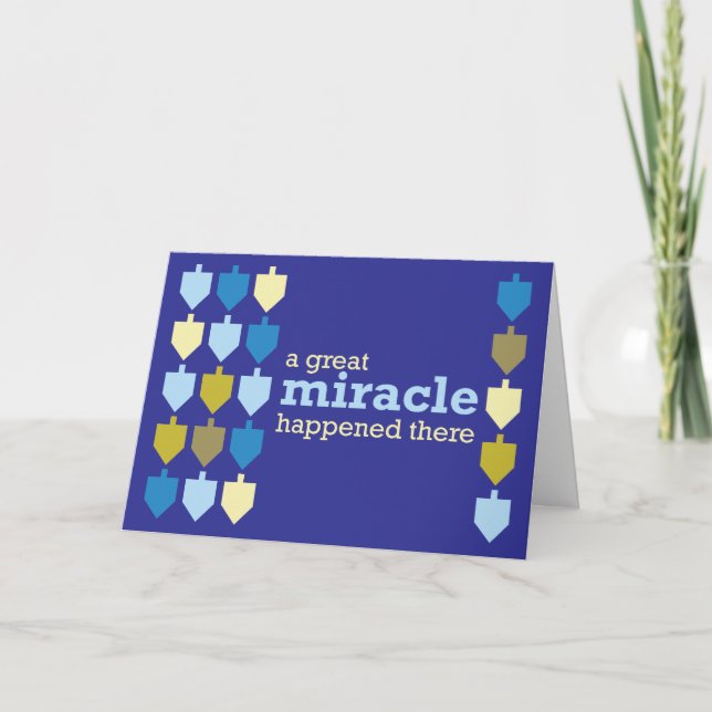 Familie Chanukah Grußkarte Feiertagskarte (Vorderseite)