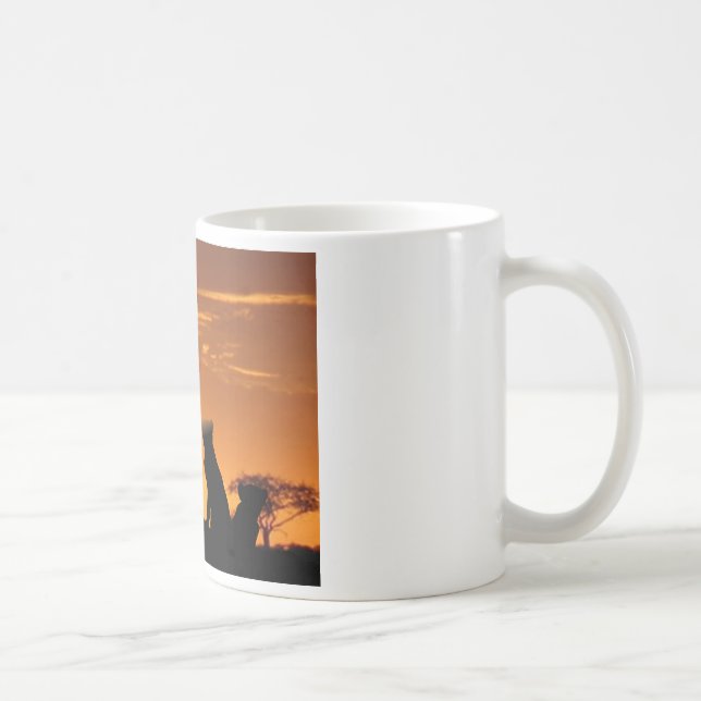 Familie Cheetah Tasse (Rechts)