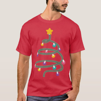 Familie Christmas Light Christmasree T-Shirt