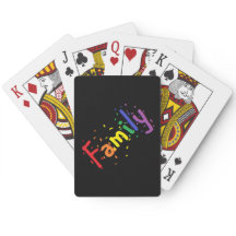 Familie Confetti Rainbow auf Black