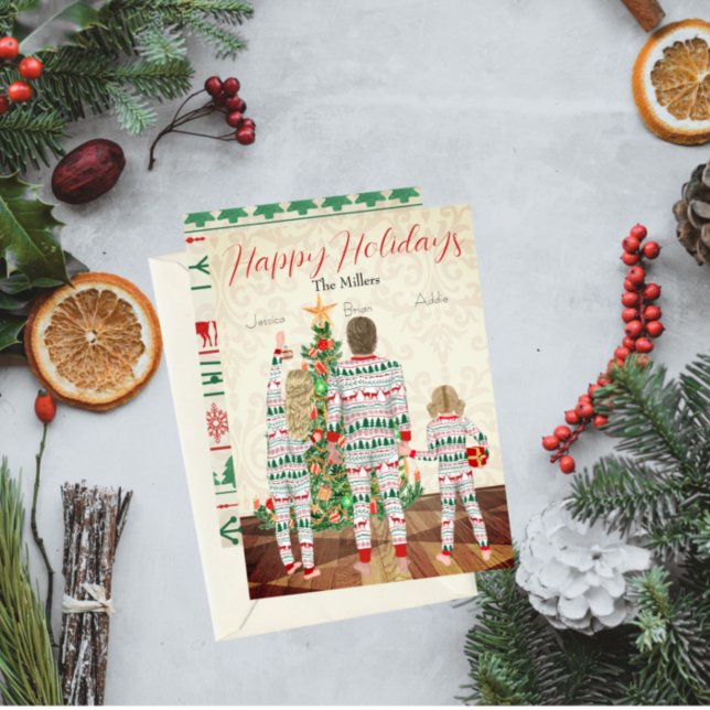 Familie der 3-Zimmer-Ferienkarte Feiertagskarte (Von Creator hochgeladen)