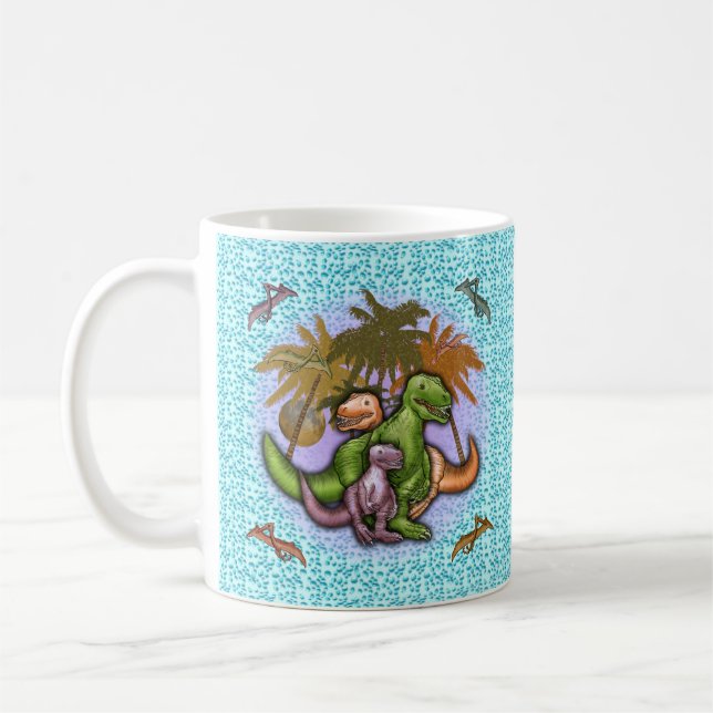 Familie der Dinosaurier Tasse (Links)
