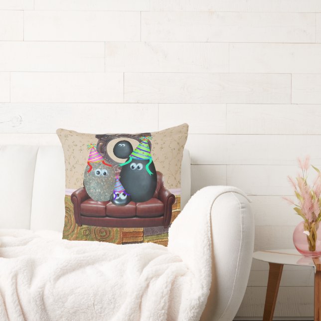 Familie der Haustiere Kissen (Liege)