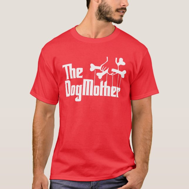 Familie der Hundemutter T-Shirt (Vorderseite)