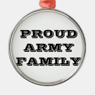 Familie der Ornament-Proud-Armee Silbernes Ornament