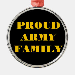 Familie der Ornament-Proud-Armee Silbernes Ornament