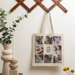 Familie der personalisierten Fotosammler Tragetasche<br><div class="desc">Individuelle Tasche mit 8 Fotos Ihrer Wahl und eine leicht zu personalisierende Textvorlage.</div>