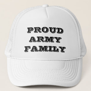 Familie der Proud-Armee Truckerkappe