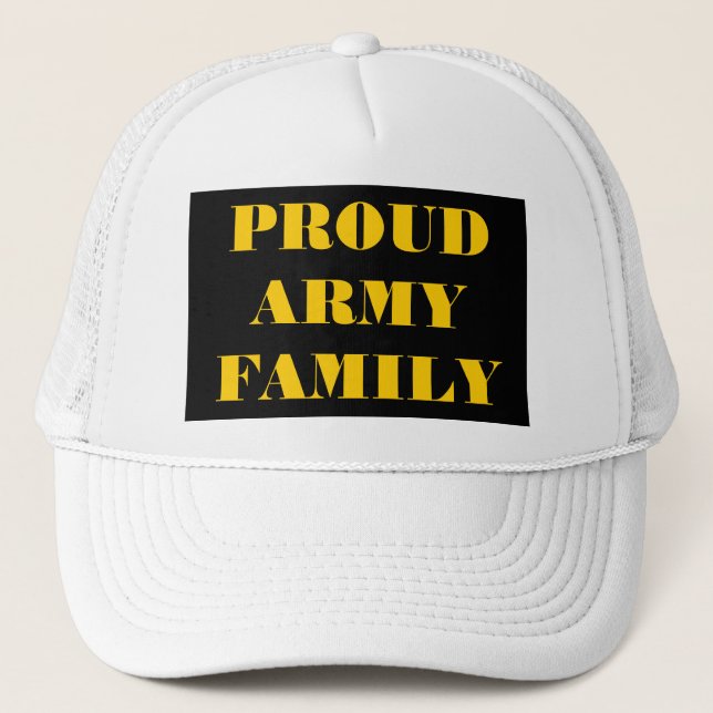 Familie der Proud-Armee Truckerkappe (Vorderseite)
