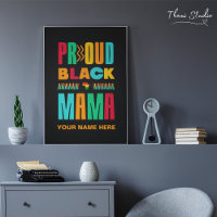 Familie der Proud Black Mama Black History Mons