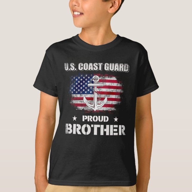 Familie der US-Küstenwache Proud Bruder T-Shirt (Vorderseite)