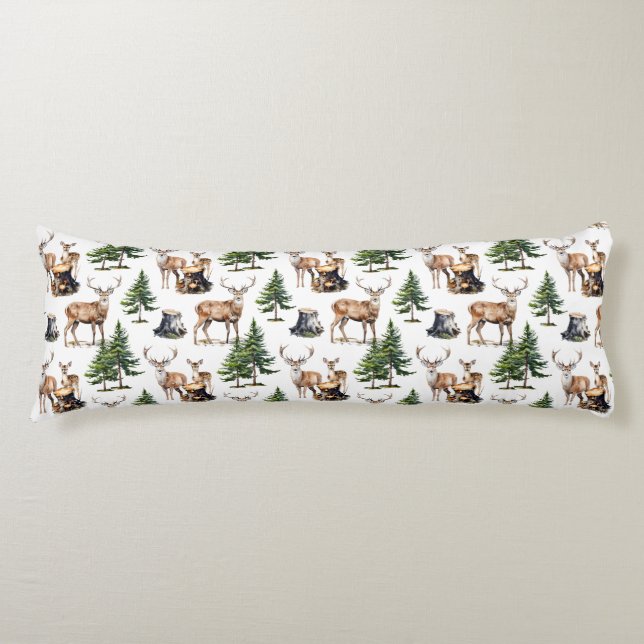 Familie der Waldtiere, die durch den Wald fressen Seitenschläferkissen (Vorderseite)