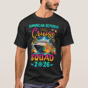 Familie Dominikanische Republik Kreuzfahrt Gruppe T-Shirt