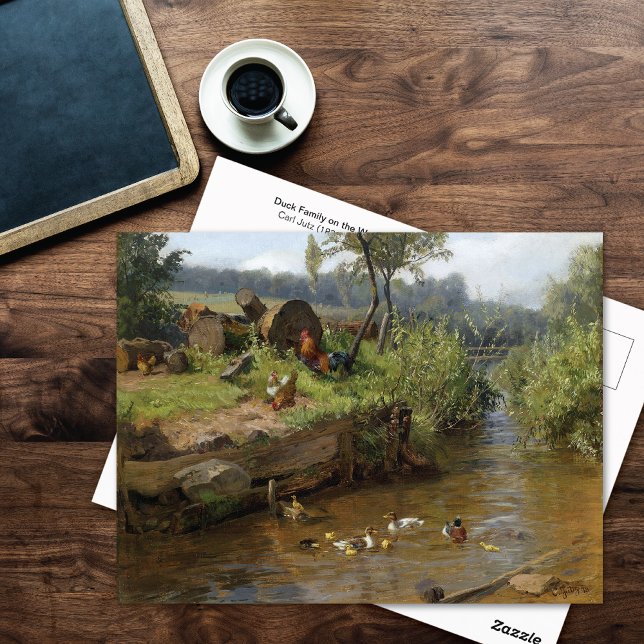 Familie Duck am Weir Carl Jutz Postkarte (Von Creator hochgeladen)