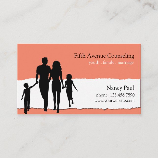 Familie, Ehe, Jugendberatung Visitenkarte (Vorderseite)