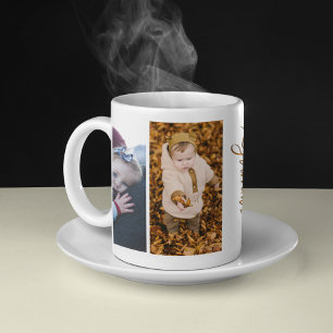 Familie Einfach Collage Moderne Liebe Oma Mama Kaffeetasse