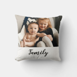 Familie Einfach Elegant Moderne Foto-Wurfkissen Kissen