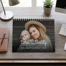 Familie Elegant Schriftfamilie Fotocollage 2-Jahre