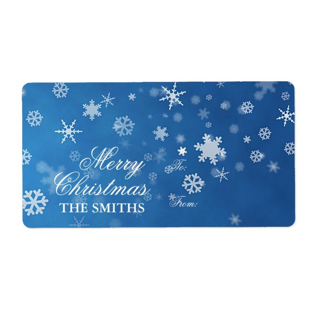 Familie Elegant Snowflake blau (Vorne)