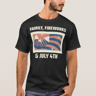Familie, Feuerwerk & 4. Juli T-Shirt
