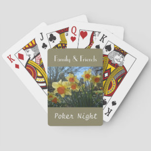 Familie & Freunde Pokerabend Osterglocken Spielkarten