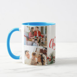 Familie frohe Weihnachten Glück Neujahr 4 Fotos Tasse