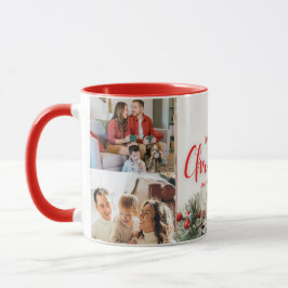 Familie frohe Weihnachten Glück Neujahr 4 Fotos Tasse