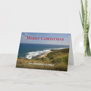 Familie Frohe Weihnachten Sommer Ozean Strand Benu Karte