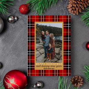 Familie Frohe Weihnachten Weihnachtskarte