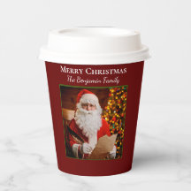Familie frohe Weihnachten Weihnachtsmann personali