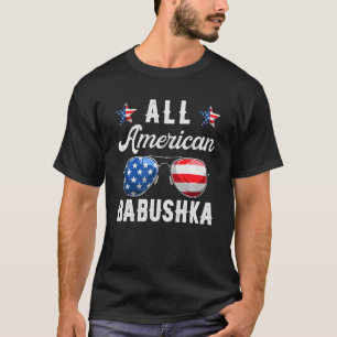 Familie ganz American Babushka 4. Juli Patrioti T-Shirt