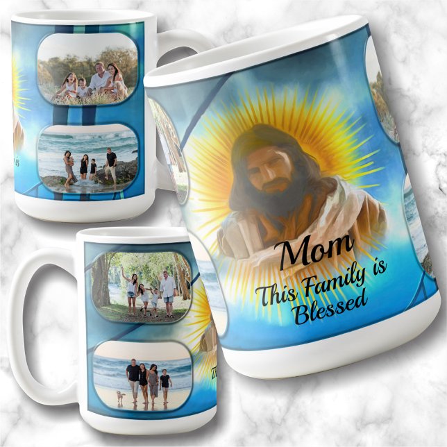Familie Gesegnet mit Mama 0916 Kaffeetasse (Von Creator hochgeladen)
